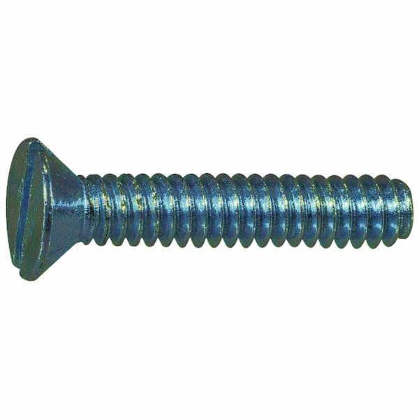 Midwest Fastener #10-24 x 1 in Slotted Flat Machine Screw, Zinc Plated Steel, 39 PK 61464 - main